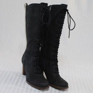 Black tall Ugg boots